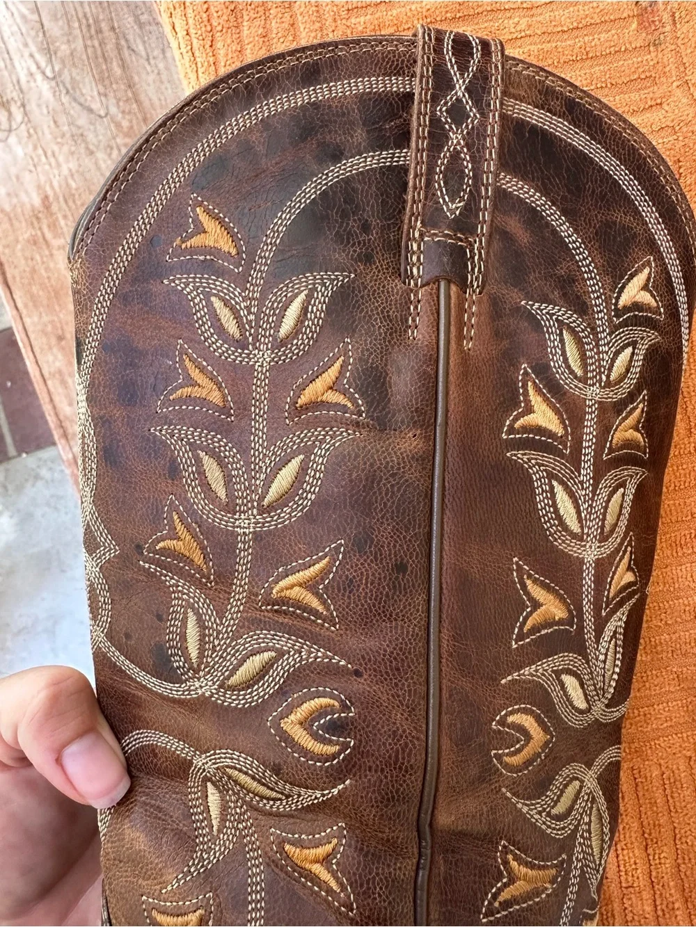 Ariat Western Cowboy Boots Desert Holly Brown Leather Women’s Size 7B 10014100 - Picture 10 of 10